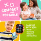 Kids Tic-Tac-Toe Game Toy – 3-in-1 - Memory & Brain Toy for Ages 7+ | Handheld Travel Toy with Lights & Sound | Gift for Boys & Girls