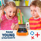 Kids Tic-Tac-Toe Game Toy – 3-in-1 - Memory & Brain Toy for Ages 7+ | Handheld Travel Toy with Lights & Sound | Gift for Boys & Girls