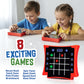 PlayRoute Kids Light-Up Memory Game Toy – 8-in-1 Handheld Electronic Toy for Ages 6–12 | Brain & Reaction Games | Travel Toy Gift for Boys & Girlss Training | Educational Travel Toy