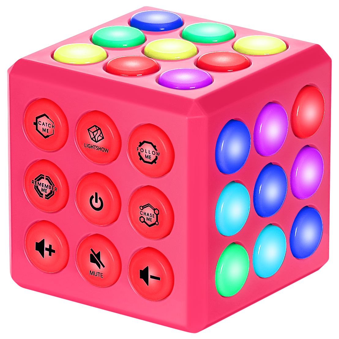 PlayRoute Brain and Memory Cube Toy | 5 Electronic Handheld Games for Kids Girls Ages 6 7 8 9 10-12 Years Old & Up | STEM Sensory Fidget Toy for Girls | Ideal Gift Idea for Kids and Teens